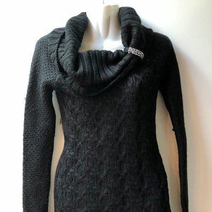 Guess rhinestone wool sweater dress